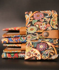 کیف پول طرح گلیم ترمه، با طرح قومی، شفاف، زیبا و مقاوم، کیف کارت برند PUJİVA - 897217505