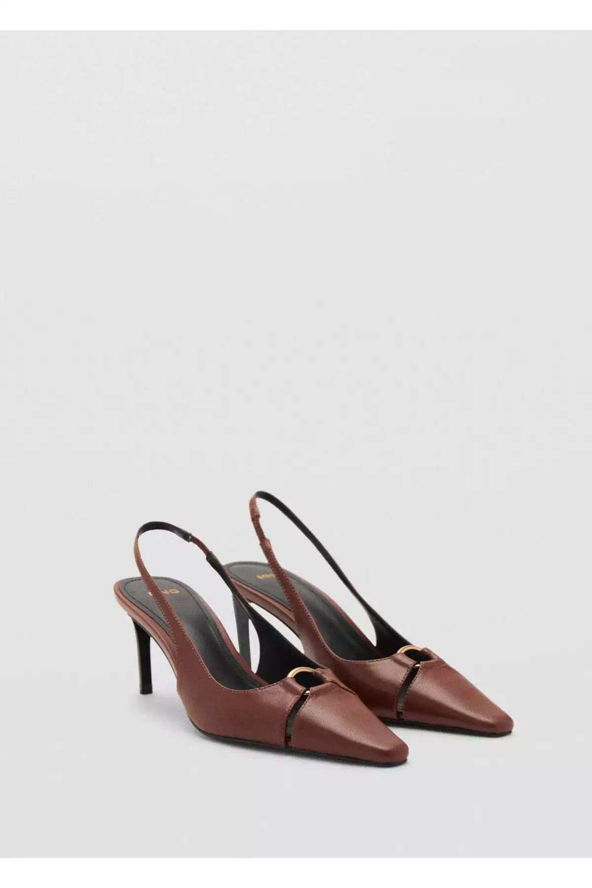 کفش پاشنهبلند چرم با جزئیات حلقهای برند MANGO - 982810922