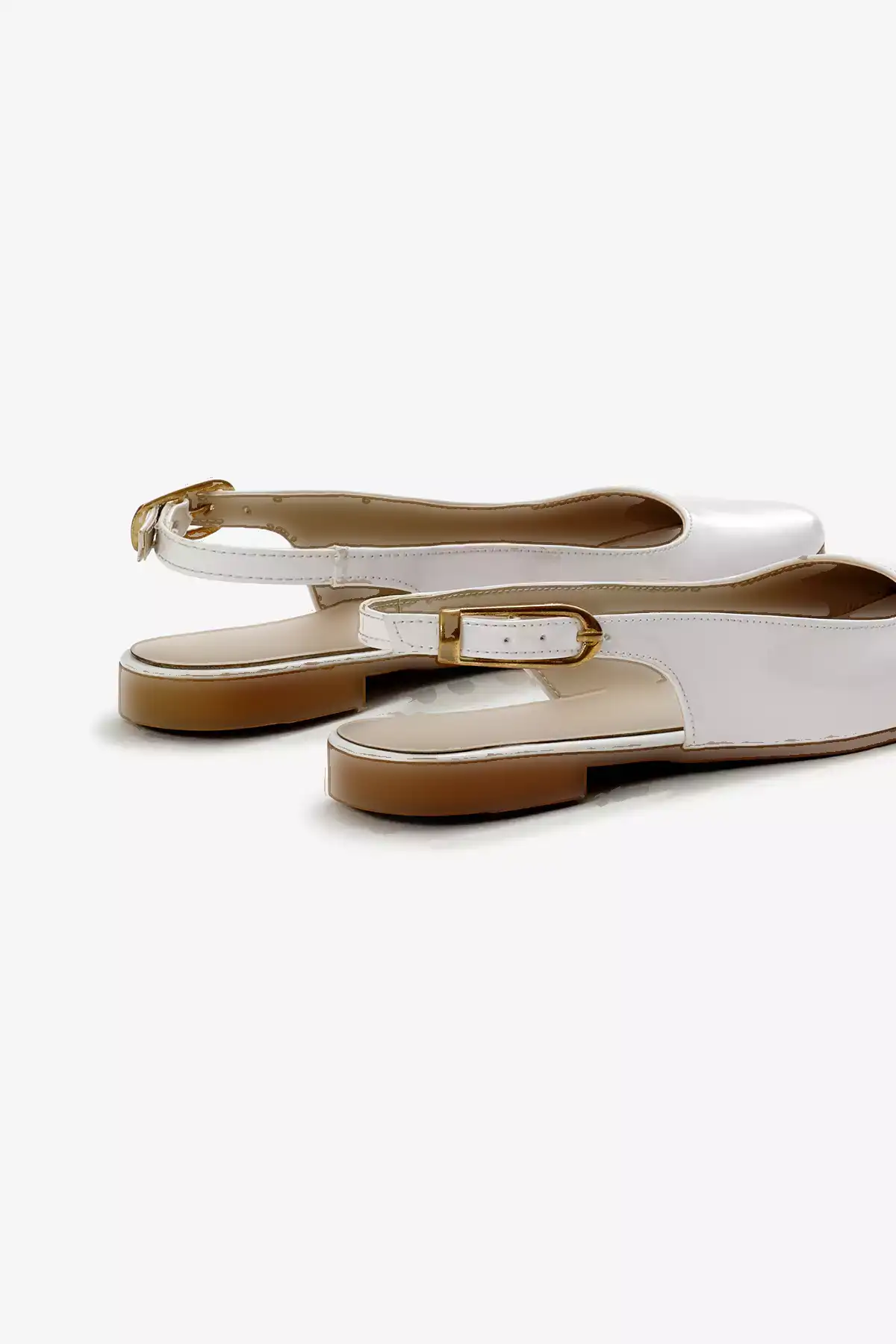 کتانی زنانه سفید با پشتی باز و قفلدار برند Tonny Black - 965628068