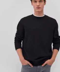 ژاکت سیاه یقه گرد فیت معمولی / برش معمولی 0710257-900 برند Mavi - 869800406