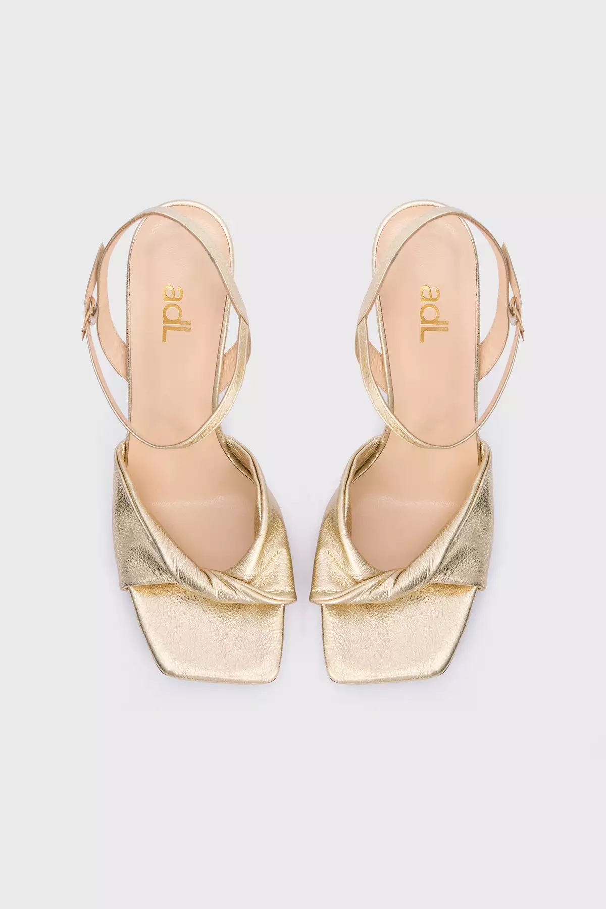 کفش پاشنهدار چرمی جلو باز برند adL - 935287613