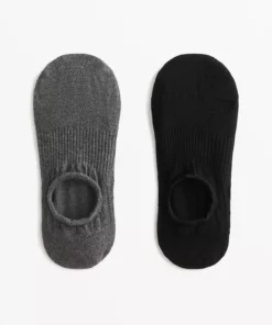 2 جفت جوراب لاستیکی ترکیبی از پنبه برای یوگا و پیلاتس برند Oysho - 827785385