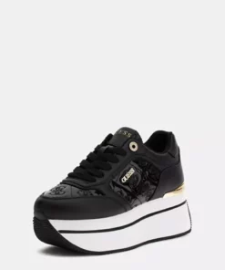 کفش اسنیکر پلتفرم لوگو دار کامریو 9 4G مدل FLTCM9FAL12BLACK برند Guess - 957532584