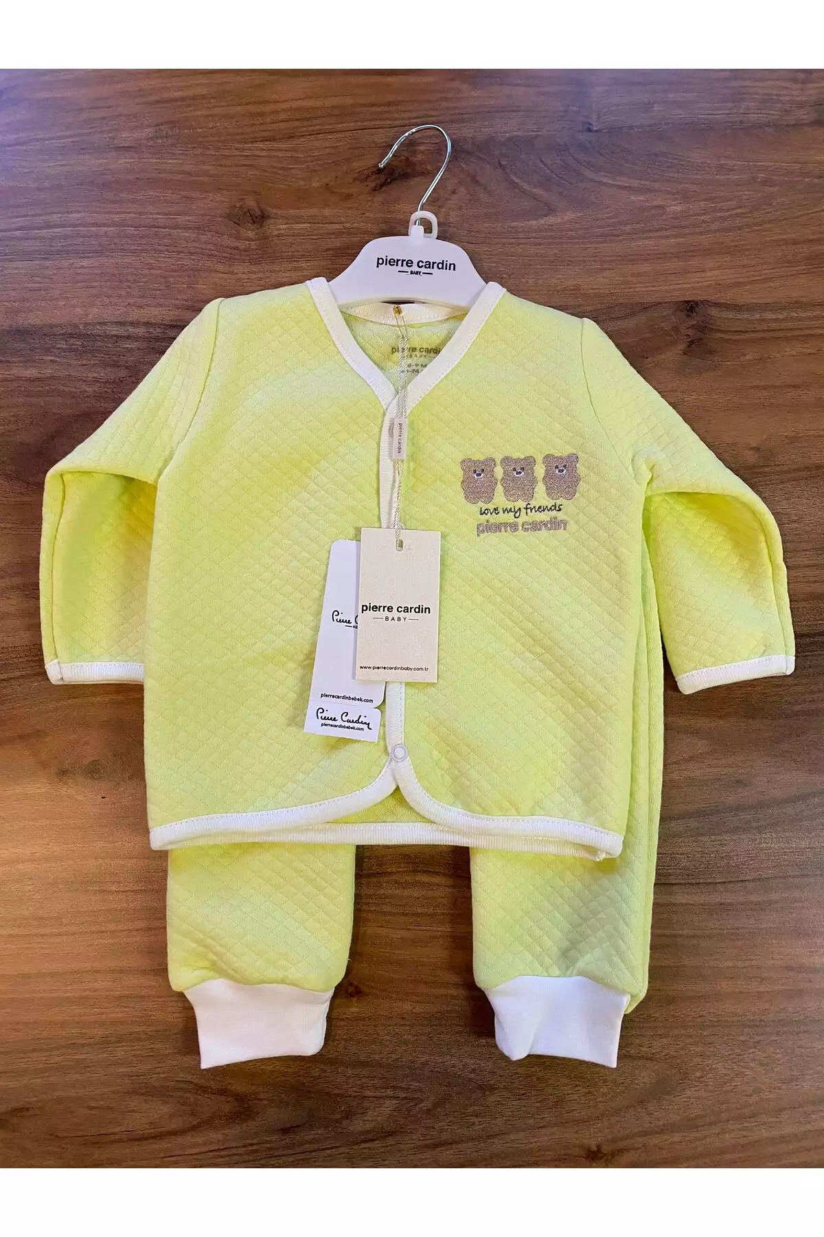 ست دو تکه کیپیتونه با طرح خرسی برند Pierre Cardin - 876348048