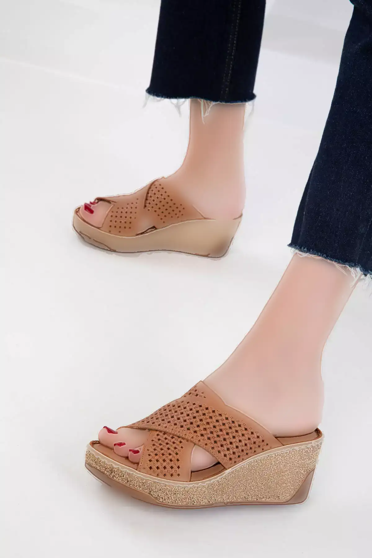 کفش پاشنه بلند زنانه چرم طبیعی تبا 20536 برند SOHO - 925981005