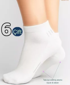 جوراب کوچک زنانه شش‌تایی بامبو بدون درز – مخصوص پریمیم برند Socketta - 978246251