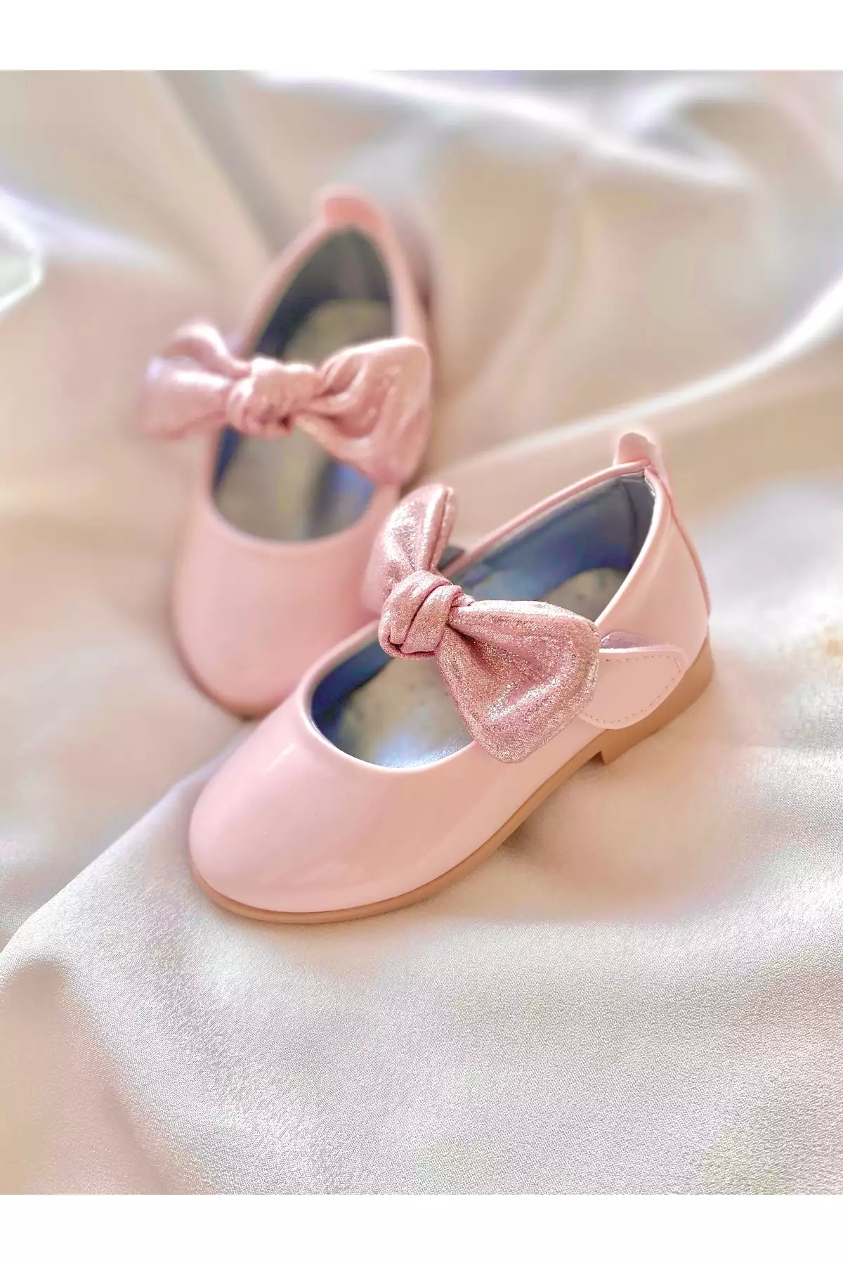 کفش دخترانه با سگک و پاپیون برند Görkem bebe ayakkabı ve tekstil - 862426876