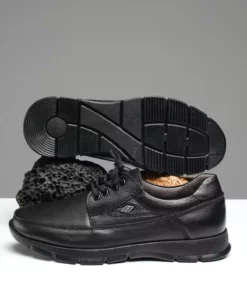 کفش مردانه چرمی اصل با کفی ماساژدهنده اورتوپدیک کلاو برند Oksit - 763558373