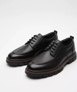 کفش مردانه کلاسیک راحت روزمره مشکی از چرم طبیعی ۱۰۰% مدل LUASS27AL0046 برند LUSIVE - 991666199