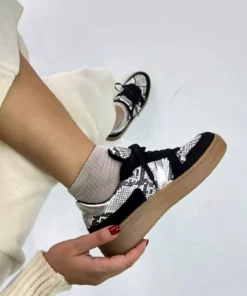 کفش راحتی زنانه مشکی DS067 برند inizio - 870483570