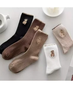 جوراب زنانه طرح تدی مدل 6 جفتی برند Sportingen - 923217134