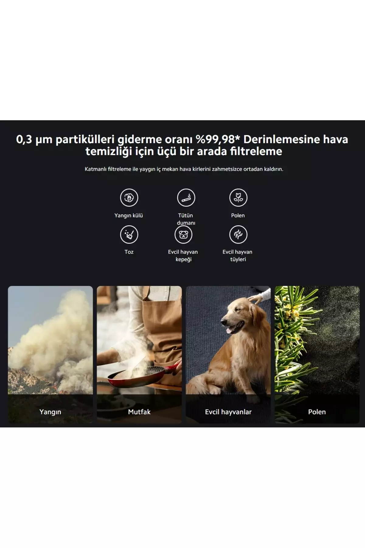 دستگاه تصفیه هوای الیت با حسگر هوشمند و اتصال Wi-Fi، مناسب برای فضاهایی به مساحت 125 متر مربع - با هدیه برند Xiaomi - 879788986