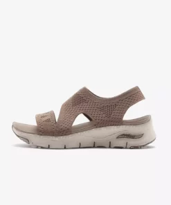 کفش صندل زنانه آرچ فیت مدل روشنترین روز به رنگ قهوهای. برند Skechers - 862838402