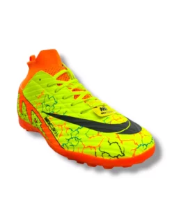 کفش ورزشی چمن مصنوعی با طراحی زرد و نارنجی مرکوریال با جوراب برند Güneş - 929372881