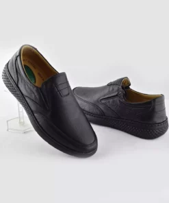 کفش مردانه تابستانی و زمستانی نرم با کفی طبی از جنس چرم طبیعی مدل 7575 برند ISPARTALILAR - 409881374