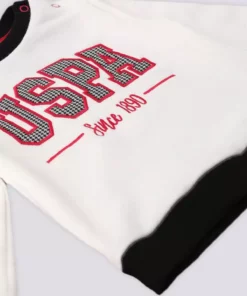 ست ۳ تکه نوزاد با بند موی نخی و گلدوزی از برند U.S. Polo Assn برند U.S. Polo Assn. - 750897503