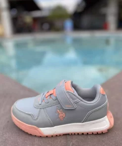 کفش ورزشی بچگانه یواس.پولو مدل GWEN JR 3PR رنگ خاکستری-هلویی شماره 1391311 برند U.S. Polo Assn. - 765754187