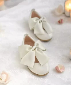 کفش روباز شیک و ortopedik کرم رنگ با پاپیون برای دختر بچه ها برند PATİK BEBE - 838980766