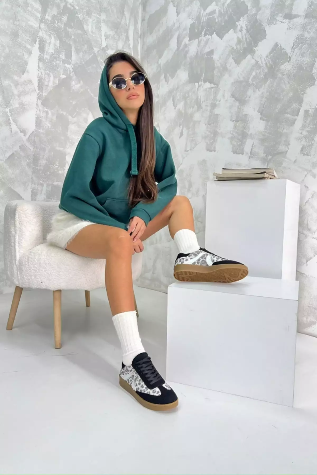 کفش ورزشی زنانه زبرا مشکی DS066 برند inizio - 862113595