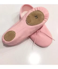 پوتین باله دو لایه کنواس صورتی برند Yıldız Bale Kostüm ve Spor Ürünleri - 72289972