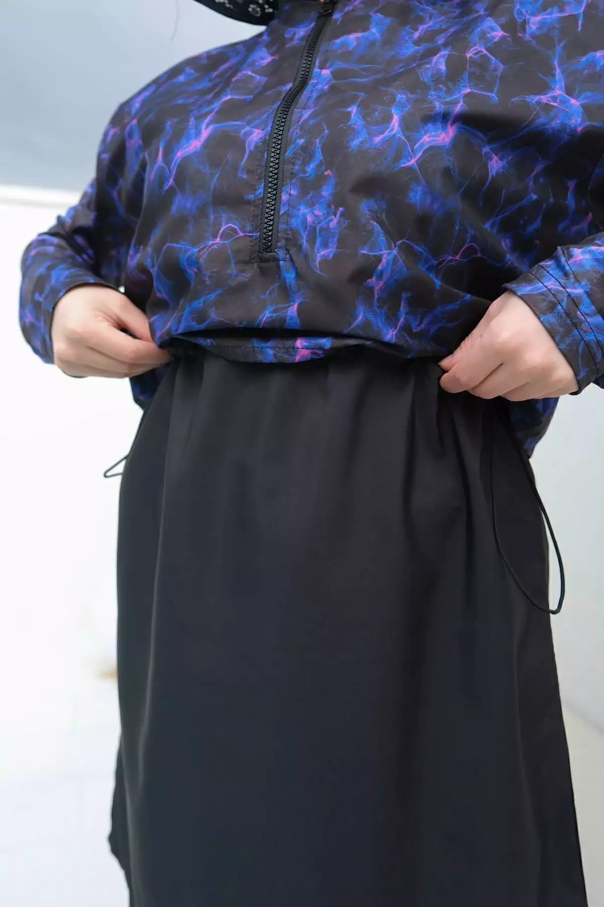 ماهی دوسر چاپ دیجیتال نیمه پوشیده برند lurex moda - 813058102