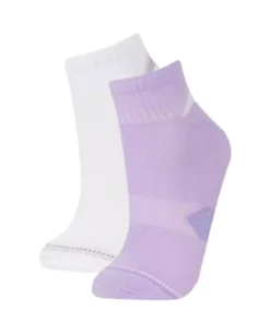 جوراب ورزشی کوتاه زنانه دو عددی پنبه‌ای E2092AXNS برند Defacto - 938586889