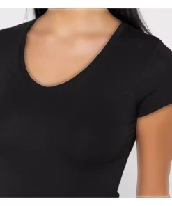 تی‌شرت مدال پنبه‌ای زنانه آستین کوتاه مشکی برند U.S. Polo Assn. - 792382737