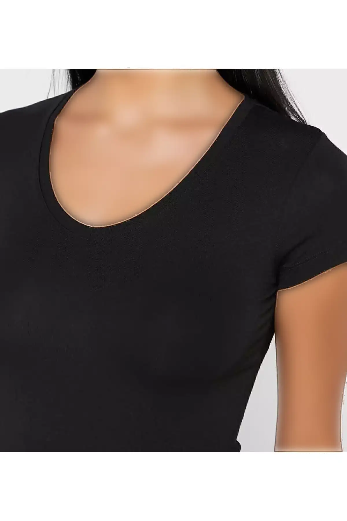 تیشرت مدال پنبهای زنانه آستین کوتاه مشکی برند U.S. Polo Assn. - 792382737