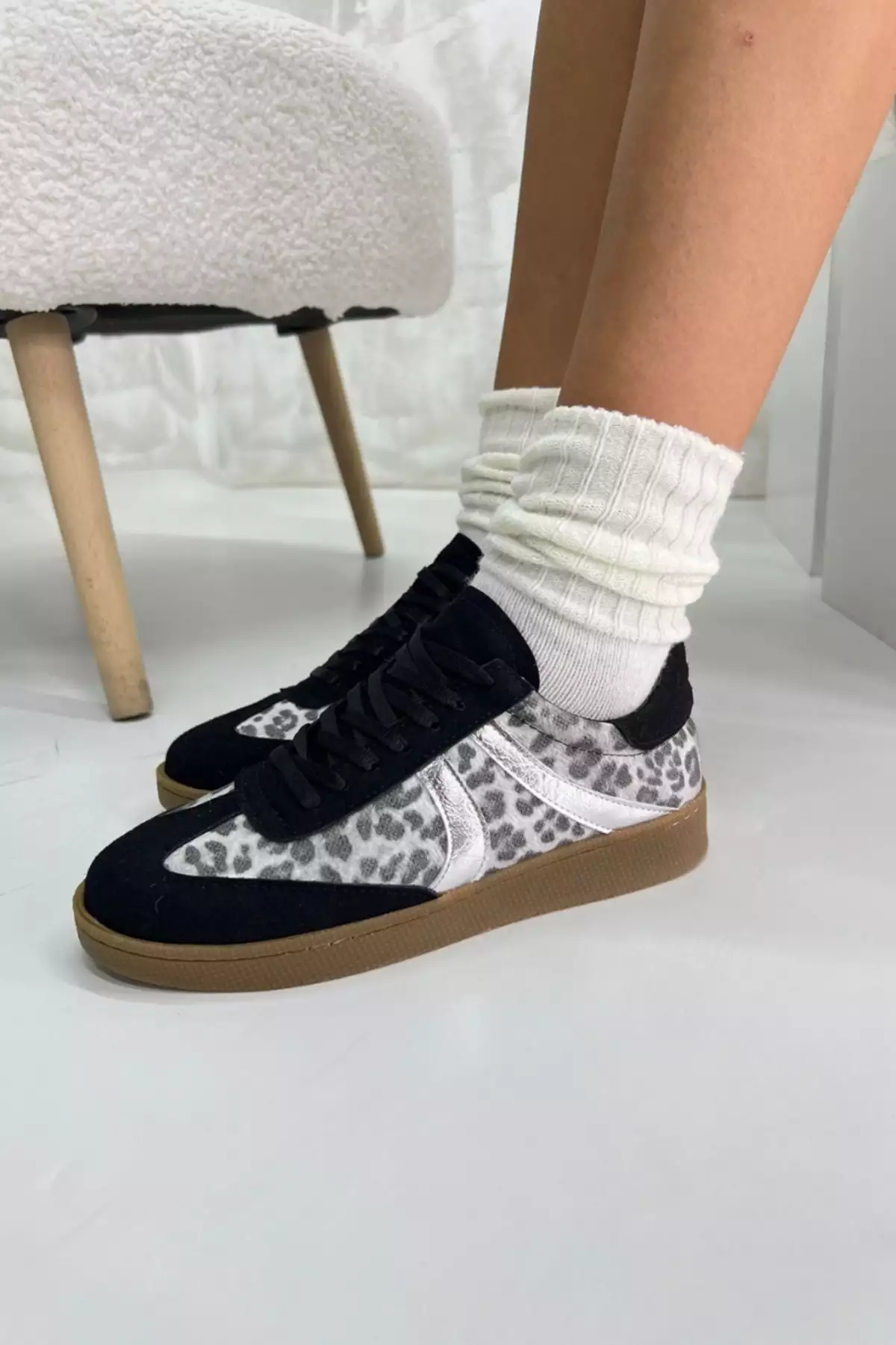 کفش ورزشی زنانه زبرا مشکی DS066 برند inizio - 862113595