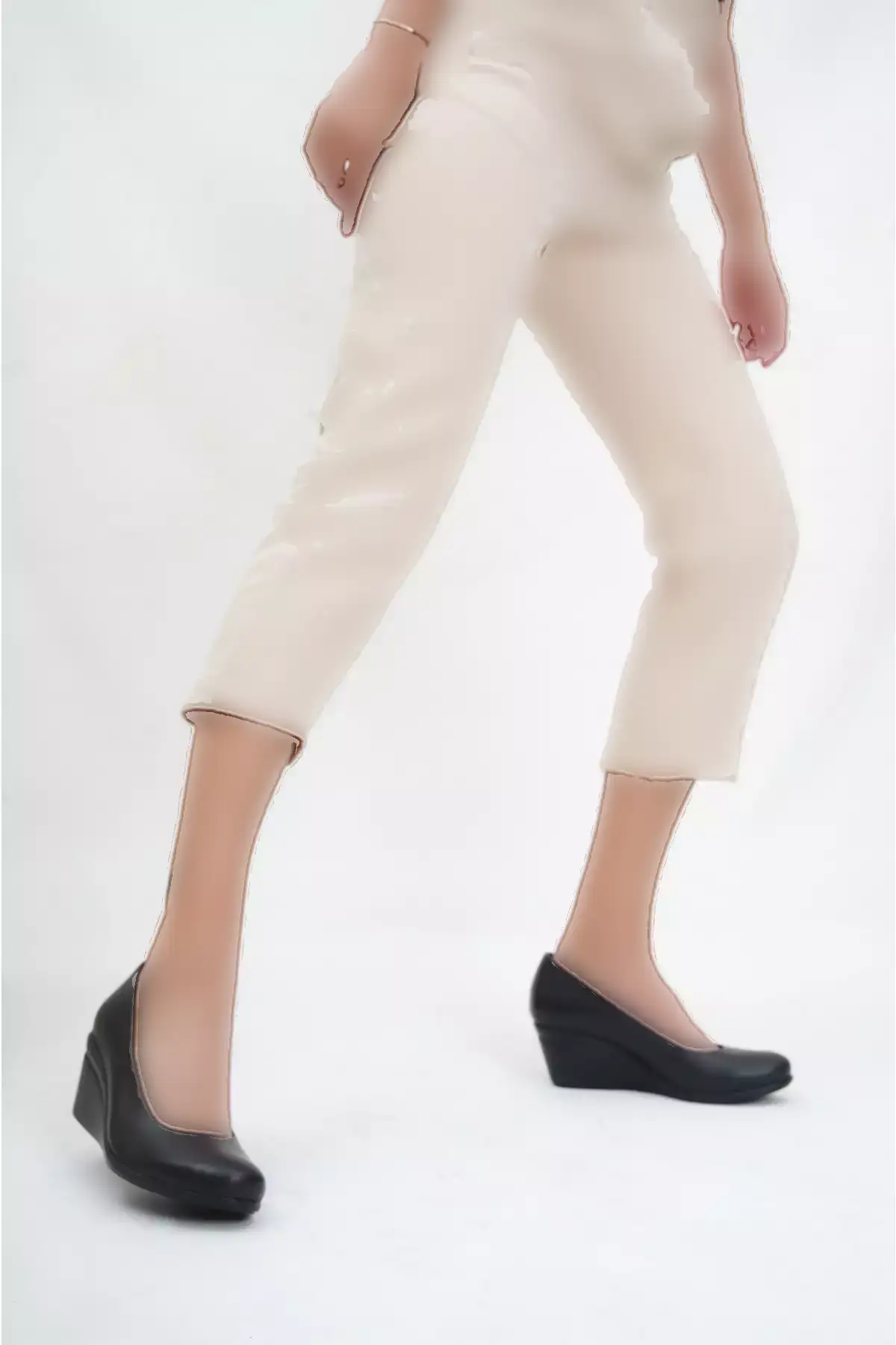 کفش زنانه پاشنه بلند چرم اصل مشکی مدل TRC-0274 برند Deripabuc - 457439