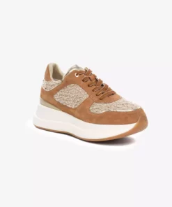 کفش ورزشی زنانه چرم طبیعی قهوه‌ای 5K2SA34411 برند Greyder - 983477747