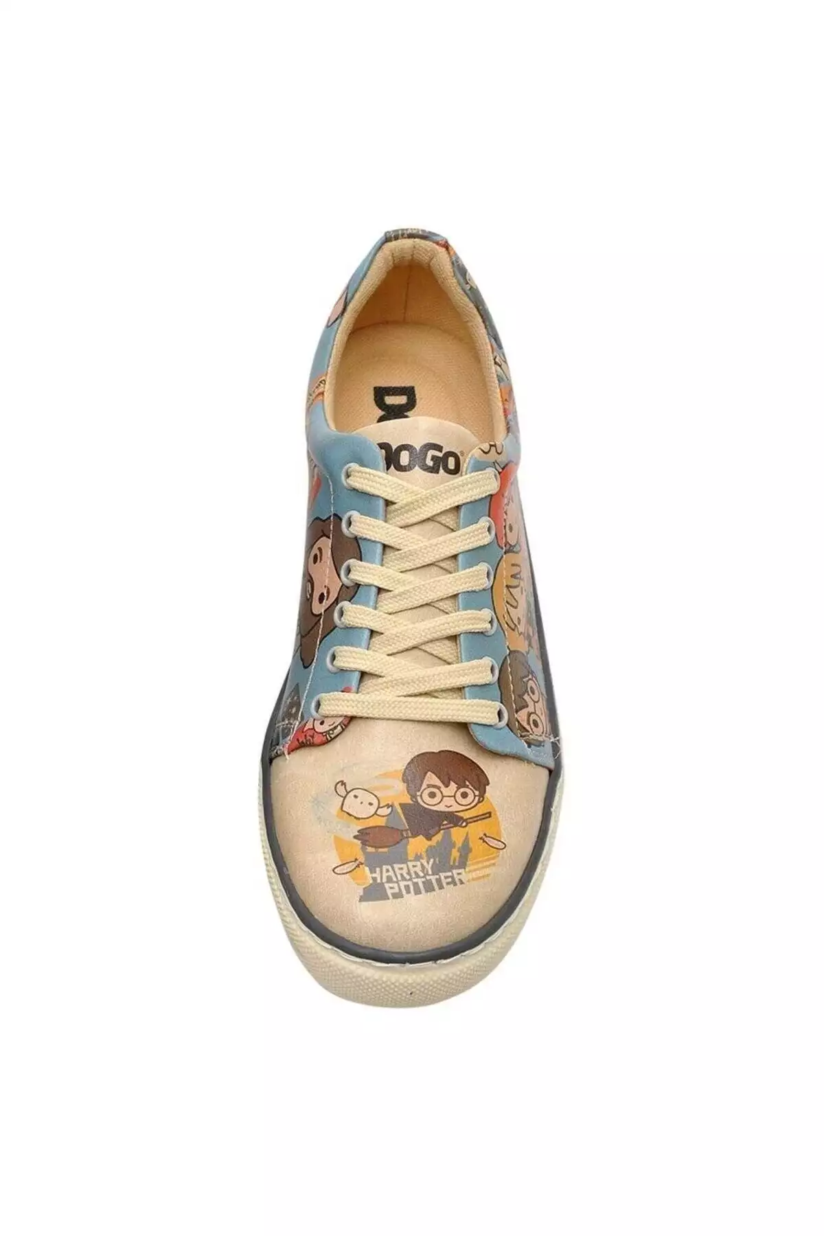 کفشهای ورزشی زنانه گیاهی چرم به رنگ فیروزهای - طراحی مدرسه خیالی هری پاتر از وارنر برادرز برند Dogo - 49245905