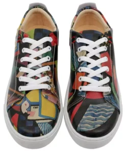 کتانی رنگارنگ زنانه از جنس چرم گیاهی - آیا به رنگ نیاز دارید؟ طراحی برند Dogo - 682352699