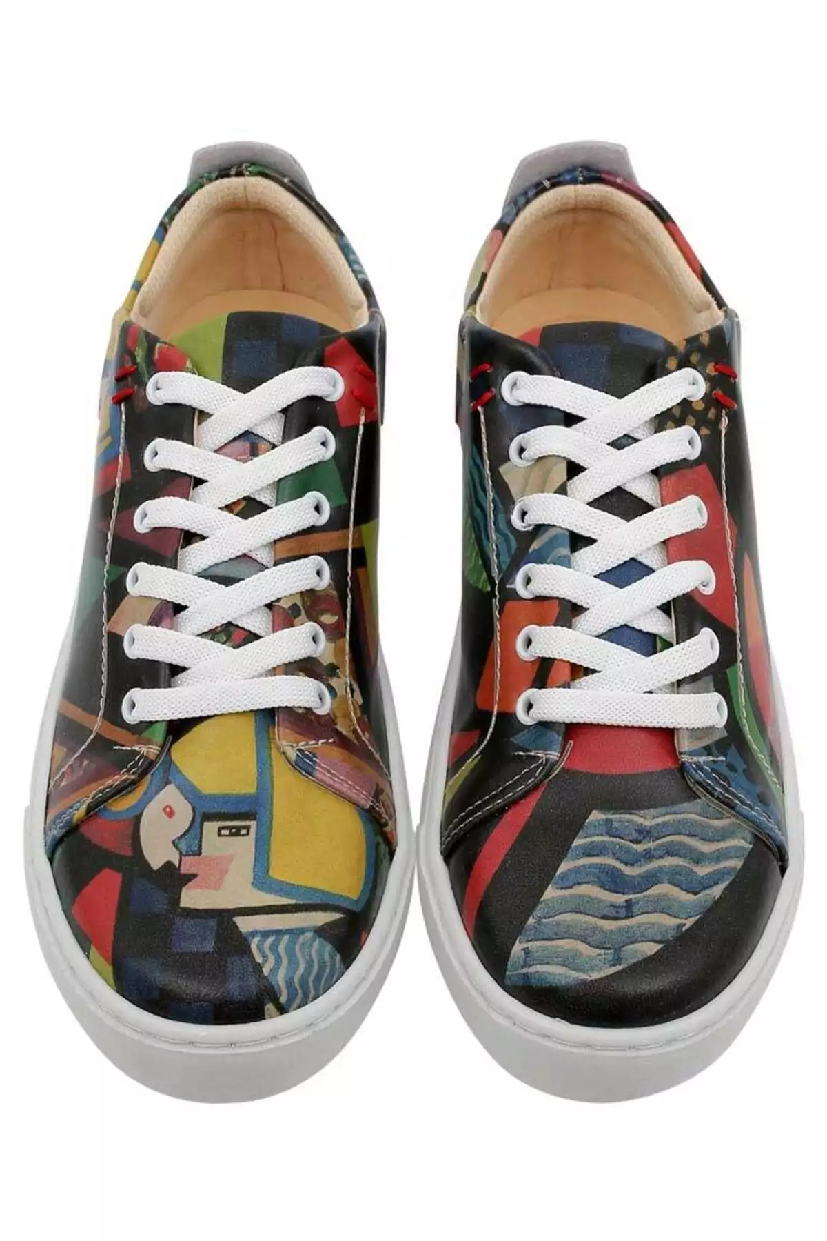 کتانی رنگارنگ زنانه از جنس چرم گیاهی - آیا به رنگ نیاز دارید؟ طراحی برند Dogo - 682352699