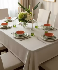 روکش میز توری پلی استر نازک نارین برند PİKKO HOME - 98047216