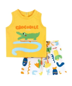 ست دو تکه / آستین کوتاه + شلوار برند Chicco - 904944269