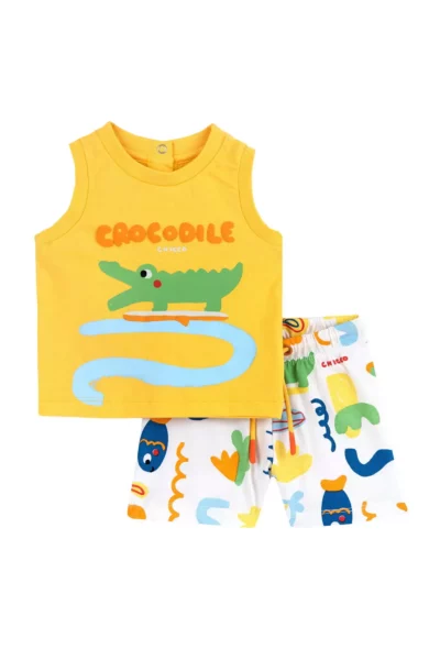 ست دو تکه / آستین کوتاه + شلوار برند Chicco - 904944269