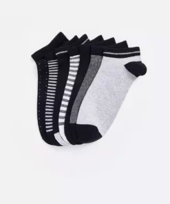 جوراب پاتیک مردانه طرح راه راه 7 عددی ال‌سی‌وکی برند LC Waikiki - 860689037