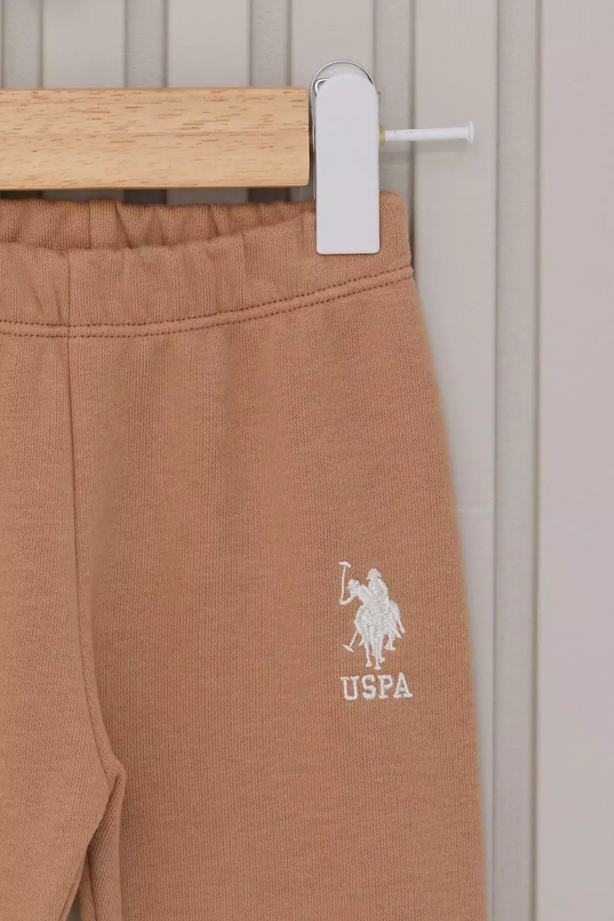 ست ۲ تکه کرم رنگ دخترانه کودک برند U.S. Polo Assn. - 852543276