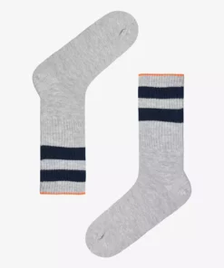 جوراب کوتاه سه‌تایی با طرح شعار خاکستری مردانه برند Penti - 977888168