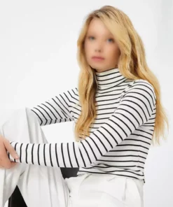 تیشرت زنانه چهار خط سیاه ۴WPK10006UK برند Koton - 868987781