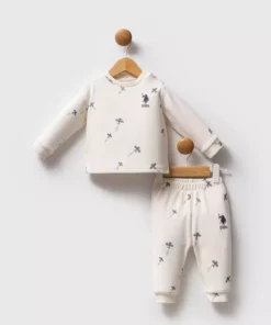 ست‌های نوزادی مردانه یواس پولو آسِین رنگ اکرو برند U.S. Polo Assn. - 965845776