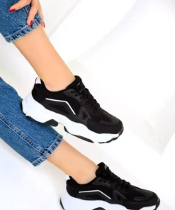 کفش ورزشی زنانه سیاه و سفید 18148 برند SOHO - 700576378