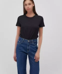 تی‌شرت زنانه فیتد دو تکه پایه‌ای / برش فیتد 1611365-900 برند Mavi - 375333243