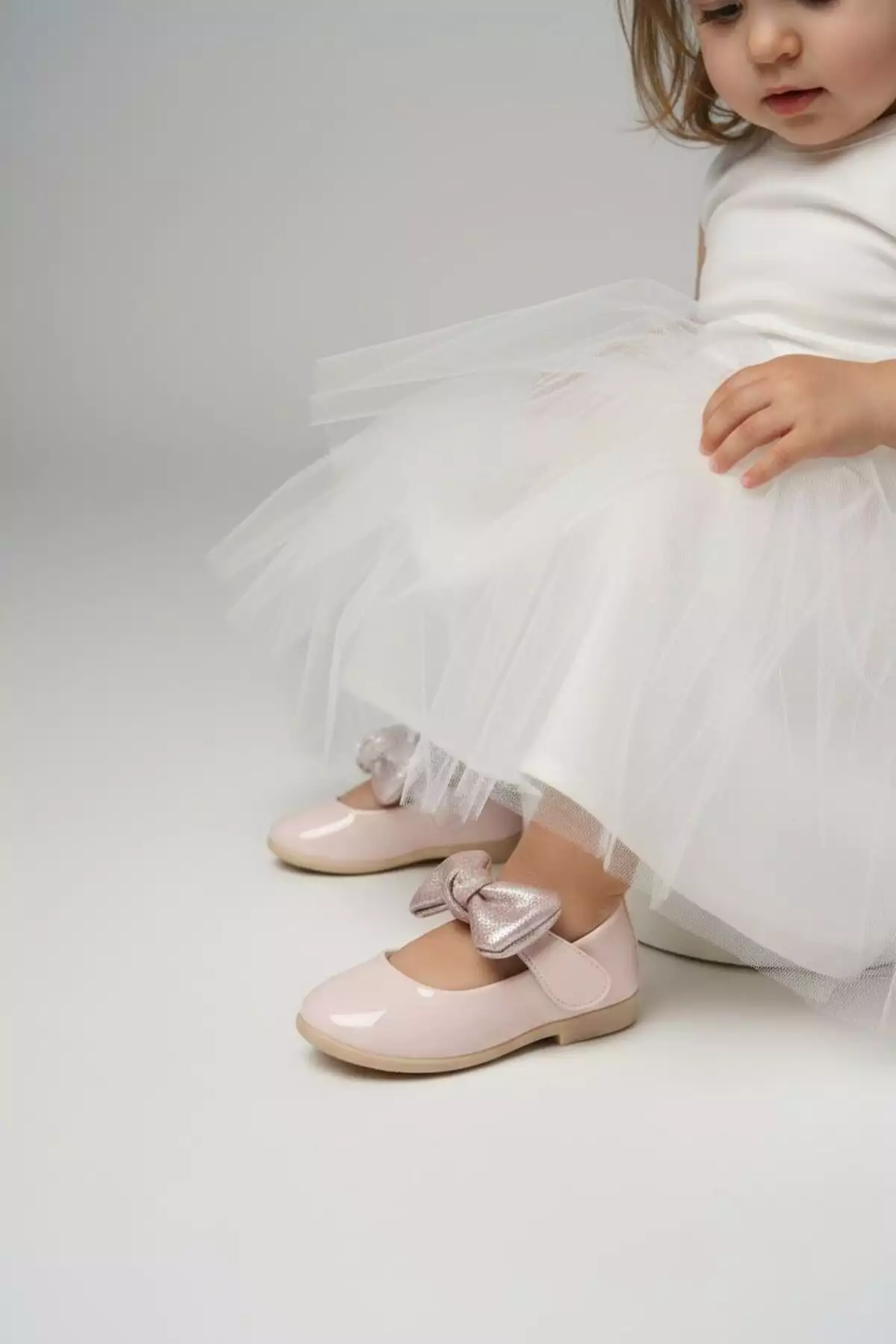 کفش دخترانه با سگک و پاپیون برند Görkem bebe ayakkabı ve tekstil - 862426876