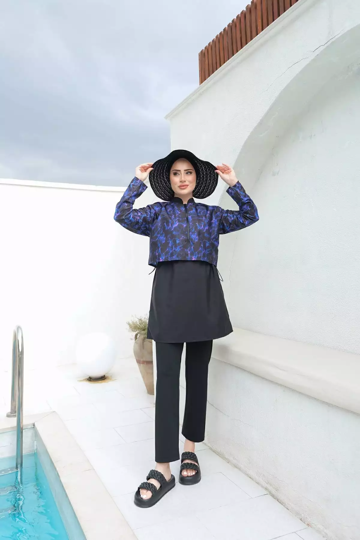 ماهی دوسر چاپ دیجیتال نیمه پوشیده برند lurex moda - 813058102