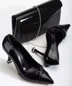 ست کفش پاشنه بلند باریک و کیف زنانه برند DARUGA - 872926026