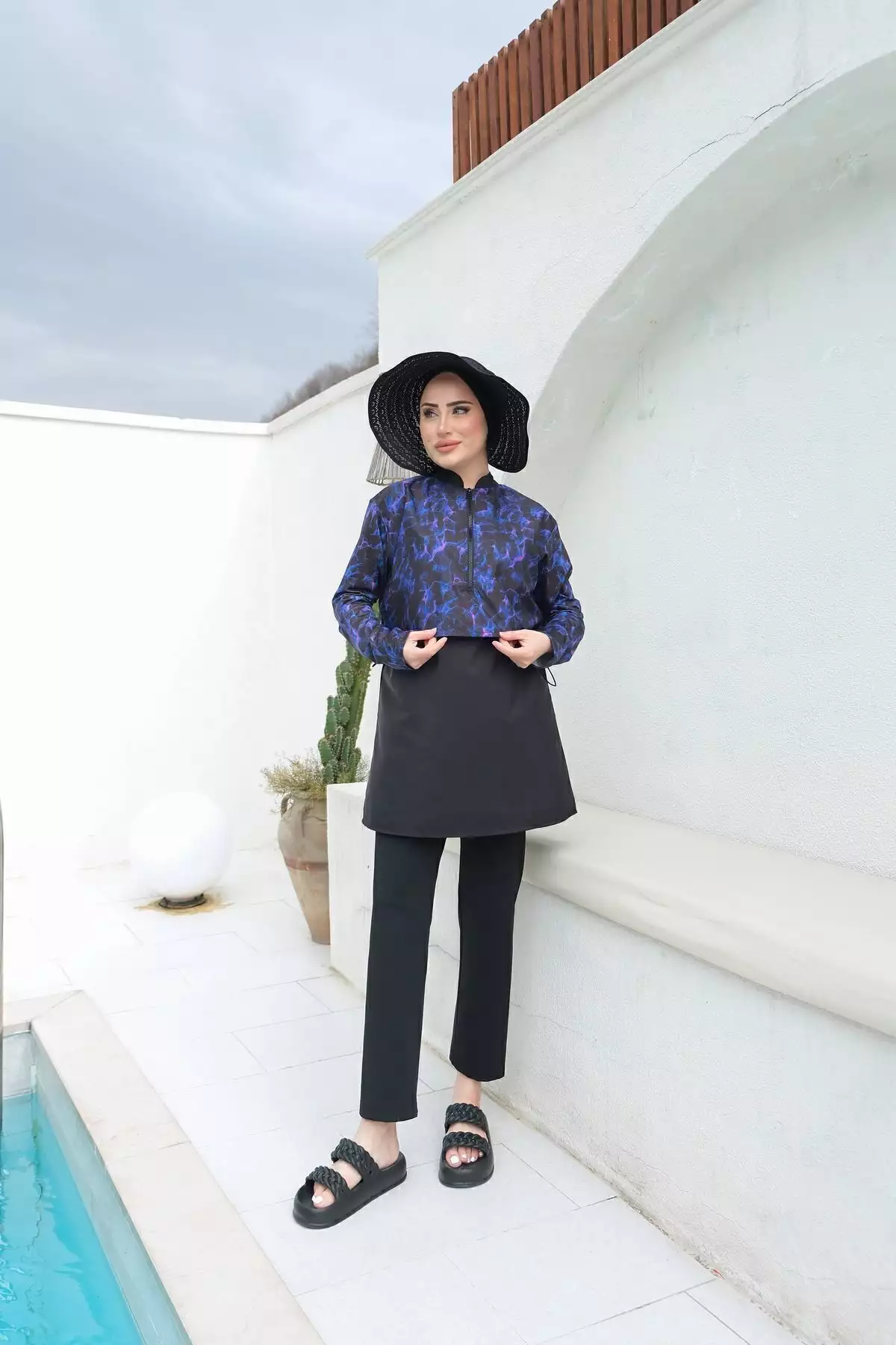 ماهی دوسر چاپ دیجیتال نیمه پوشیده برند lurex moda - 813058102