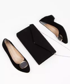 ست کیف و کفش روزمره زنانه با پاشنه کوتاه و بندی برند DARUGA - 808529332