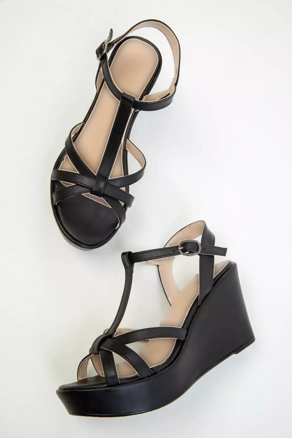 کفش پاشنهبلند پرستویی زنانه مشکی 17841 برند SOHO - 647403629